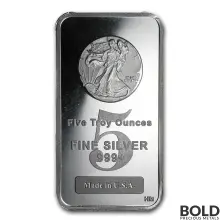 Highland Mint 5 oz Walking Liberty Silver Bar - Lot of 10