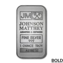Silver - 1 oz Johnson Matthey Bar