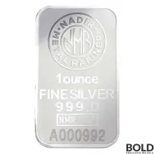 1 oz Nadir Refinery Silver Bar .999 Fine (In Assay) - Box of 35