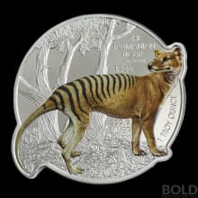 2021 Solomon Islands PAMP Tasmanian Tiger 1 oz Silver Proof-Like