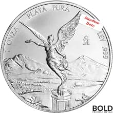 Lot of 100 - Random Date 1 oz Mexican Libertad Modern Design Silver Coin BU (4 Tube of 25)