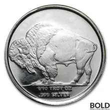 1/10 oz Buffalo Silver Round - Lot, Roll, or Tube of 50 Pieces