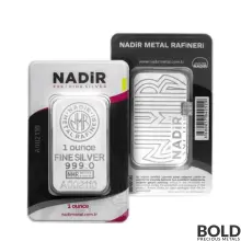 1 oz Nadir Refinery Silver Bar .999 Fine (In Assay) - Box of 35