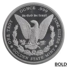 Silver 1 oz Morgan Round (Golden State Mint)
