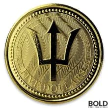 2017 Barbados Trident Gold 1 oz BU