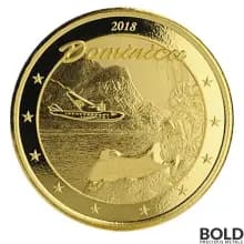 2018 EC8 Dominica Nature Isle 1 oz Gold BU