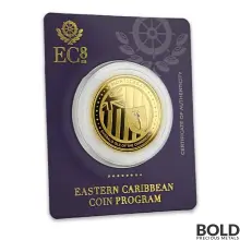 2018 EC8 Montserrat Emerald Isle 1 oz Gold BU