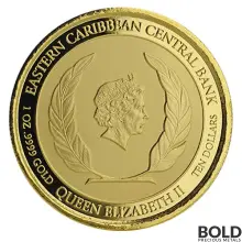2019 Antigua & Barbuda: Barbuda Rum Runner 1 oz Gold BU