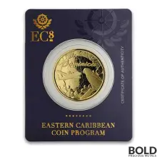 2019 EC8 Dominica Nature Isle 1 oz Gold BU