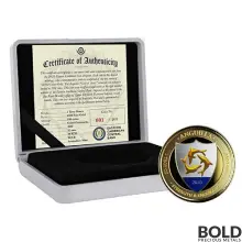 2020 EC8 Anguilla Coat of Arms 1 oz Gold Proof (Colored)