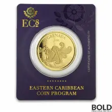 2020 EC8 Grenada: Octopus 1 oz Gold BU
