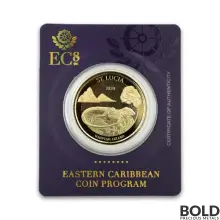 2020 EC8 St. Lucia Whiptail Lizard 1 oz Gold BU