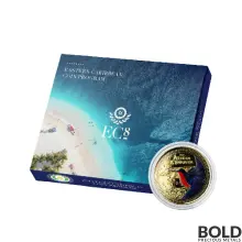 2021 Gold 1 oz Antigua & Barbuda: Frigate Bird Coin Proof (Colored)
