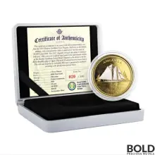 2021 EC8 Anguilla: Sailboat 1 oz Gold Proof (Colored)