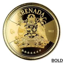 2021 EC8 Grenada: Coat of Arms 1 oz Gold BU