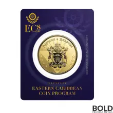 2022 Gold 1 oz Antigua & Barbuda Coat of Arms Coin BU