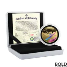 2022 Gold 1 oz St Kitts & Nevis Underwater Surfer Coin Proof (Colored)