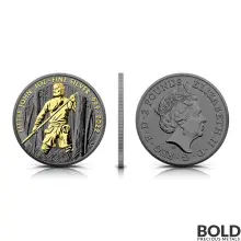 2022 Great Britain Ruthenium Myths & Legends: Little John 1 oz Silver BU