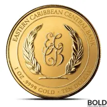 2023 1 oz EC8 Dominica Dolphin Gold Coin (BU)