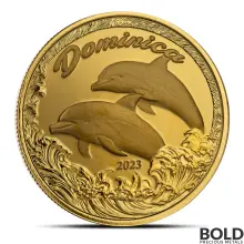 2023 1 oz EC8 Dominica Dolphin Gold Coin (BU)