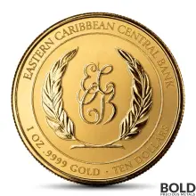 2023 1 oz St. Lucia Coat of Arms Gold Coin (BU)