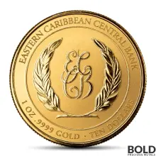 2023 1 oz St. Lucia Coat of Arms Gold Coin (BU)