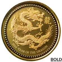 2024 1/10 oz Samoa Year of the Dragon Gold Coin (Prooflike)