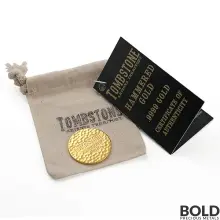 Gold Round Scottsdale Tombstone Hammered - 1 oz