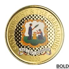 2020 EC8 St Vincent Grenadines Coat of Arms 1 oz Gold Colored