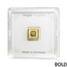 Gold 1 Gram Geiger Edelmetalle Square Bar