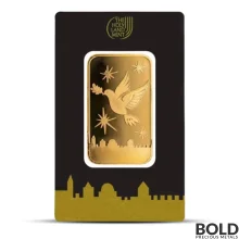 1 oz Holy Land Mint Dove of Peace Gold Bar