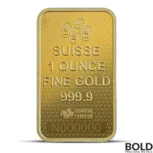 1 oz PAMP Lady Fortuna 45th Anniversary Gold Bar (In Assay)