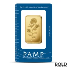 1 oz PAMP Rosa Gold Bar