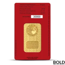 1 oz Perth Dragon Gold Bar