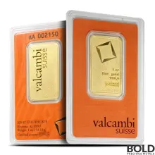 1 oz Valcambi Matte Gold Bar