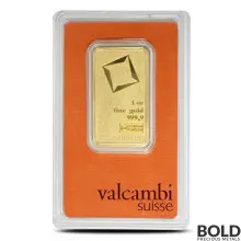 1 oz Valcambi Matte Gold Bar