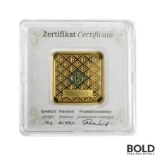 Gold 10 Gram Geiger Edelmetalle Square Bar