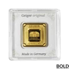 Gold 10 Gram Geiger Edelmetalle Square Bar