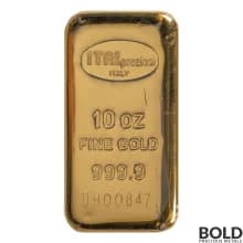 Gold 10 oz Italpreziosi Cast Bar
