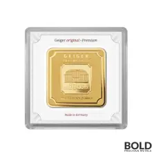Gold 100 Gram Geiger Edelmetalle Square Mint Bar