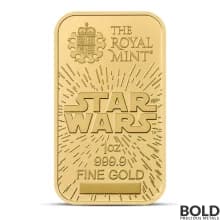 2024 1 oz Royal Mint Star Wars Light Side Gold Bar