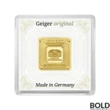 Gold 5 Gram Geiger Edelmetalle Square Bar