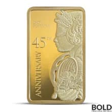 5 Gram PAMP Suisse Lady Fortuna 45th Anniversary Gold Bar (In Assay)
