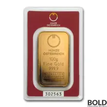 Gold Austria Bar - 100 Gram