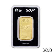2020 James Bond No Time To Die 1 oz Gold Bar