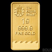 Royal Mint Henna Britannia Gold Bar - 1 Gram