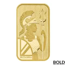 Gold 100 Gram Royal Mint Britannia Bar