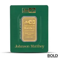 1 oz Johnson Matthey Gold Bar