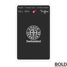 100 Gram Argor Heraeus Gold Cast Bar