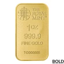 Gold 1 oz British Great Engravers: Three Graces Bar